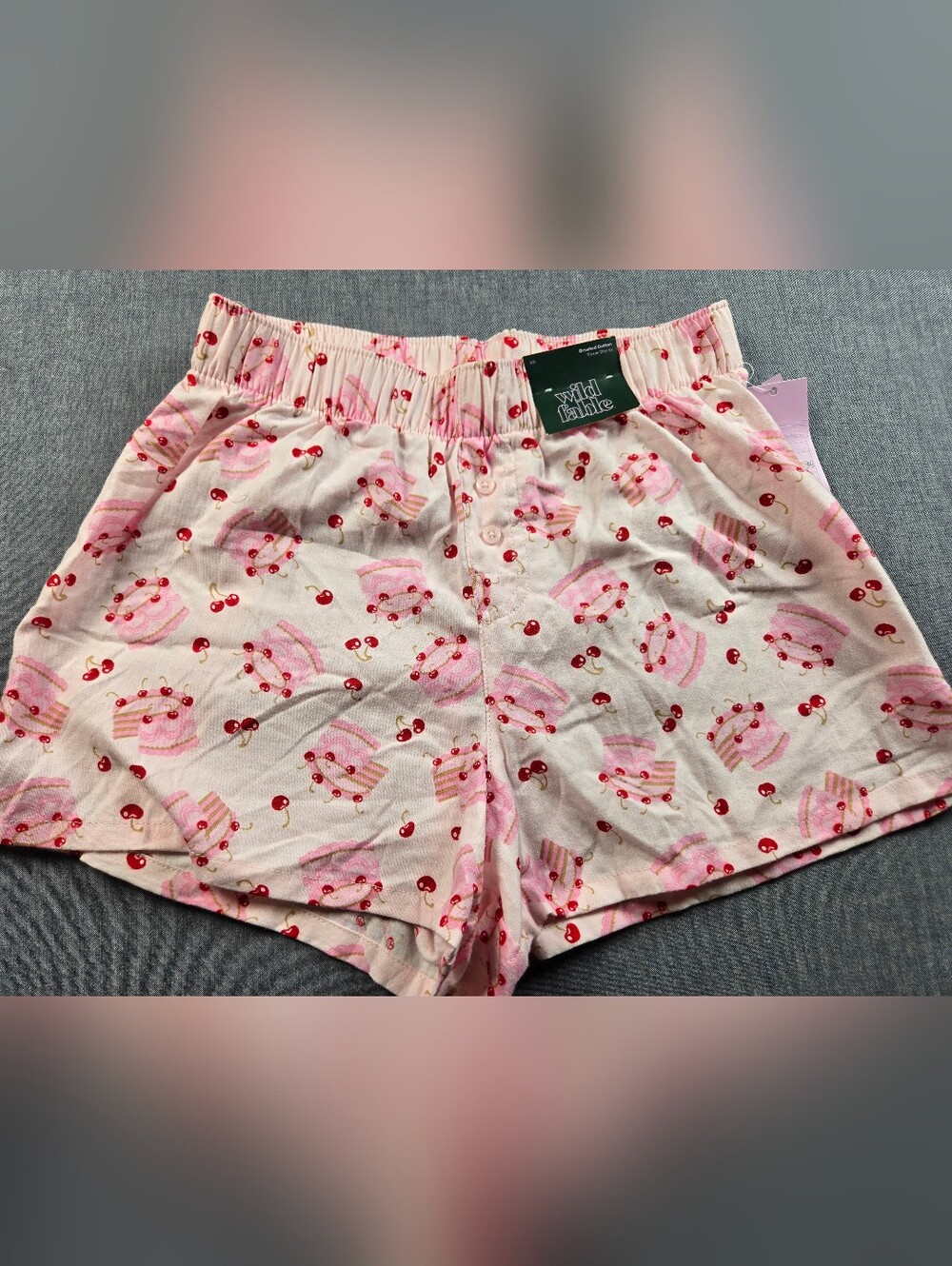 wild fable Pink Cherry & Cake Print Girls' Shorts
